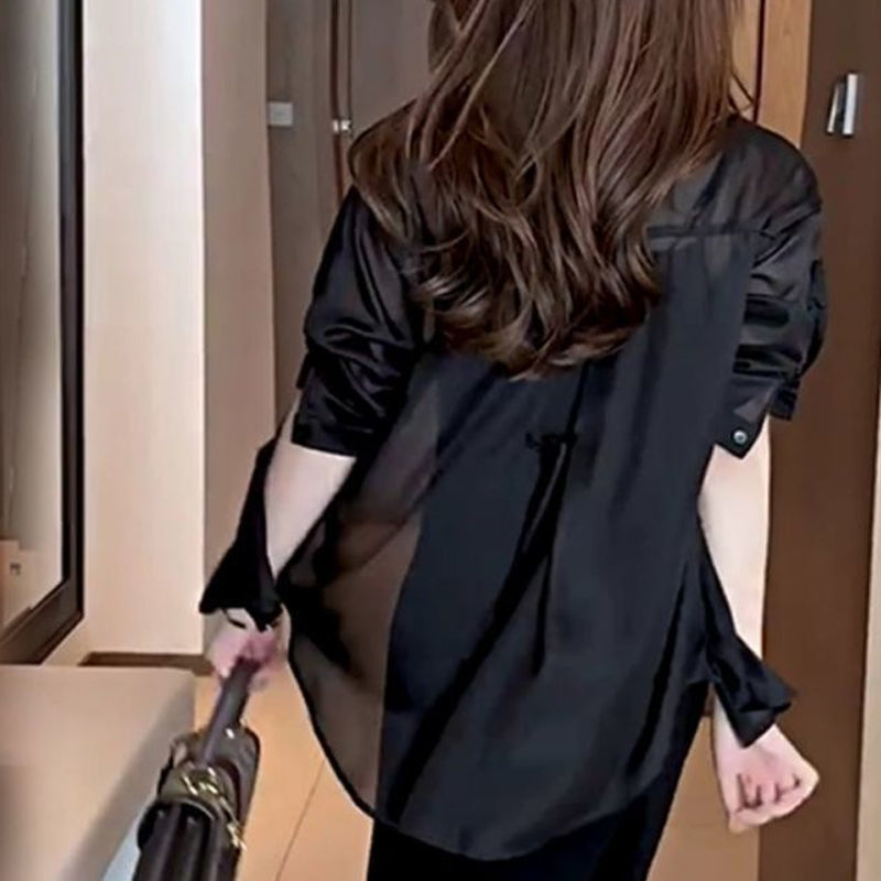 Chemise estivale en mousseline de soie