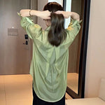 Chemise estivale en mousseline de soie