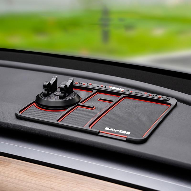 4 en 1 Tapis Antidérapant pour Voiture avec Support de Téléphone