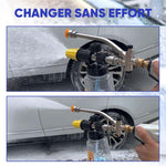 Accessoires de double raccordement pour canons à mousse