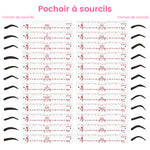 Kit de pochoirs à sourcils en silicone