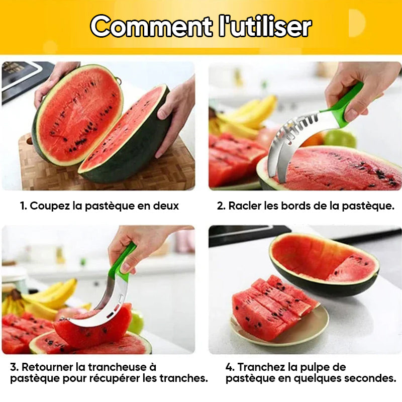 Clip pastèque en acier inoxydable