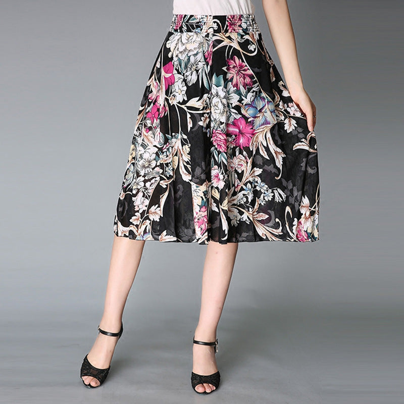 Jupe-culotte à jambes larges pour femmes style vintage