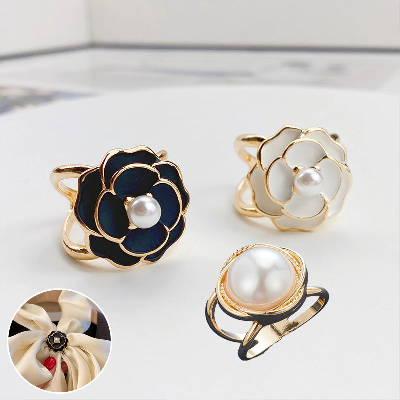 🏵️Boucle d’Écharpe Camélia🏵️