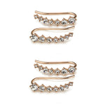 Clous d'oreilles diamant sept étoiles