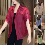 Chemise estivale en mousseline de soie