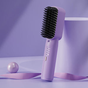 Mini peigne lisseur portatif sans fil