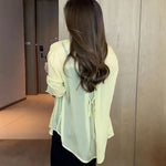 Chemise estivale en mousseline de soie