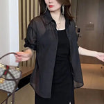 Chemise estivale en mousseline de soie