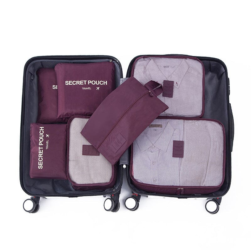 Ensemble organisateur de voyage 7 pièces