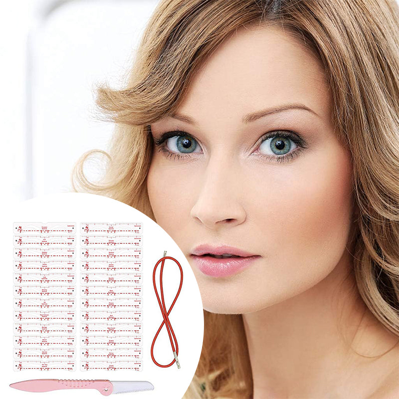 Kit de pochoirs à sourcils en silicone