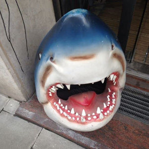 🦈 Décoration de statue d'art de jardin de requin