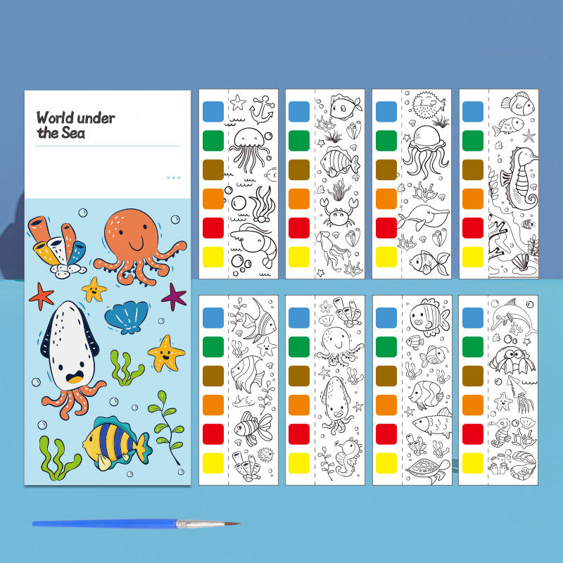 🎅Notes de coloriage aquarelle🎁