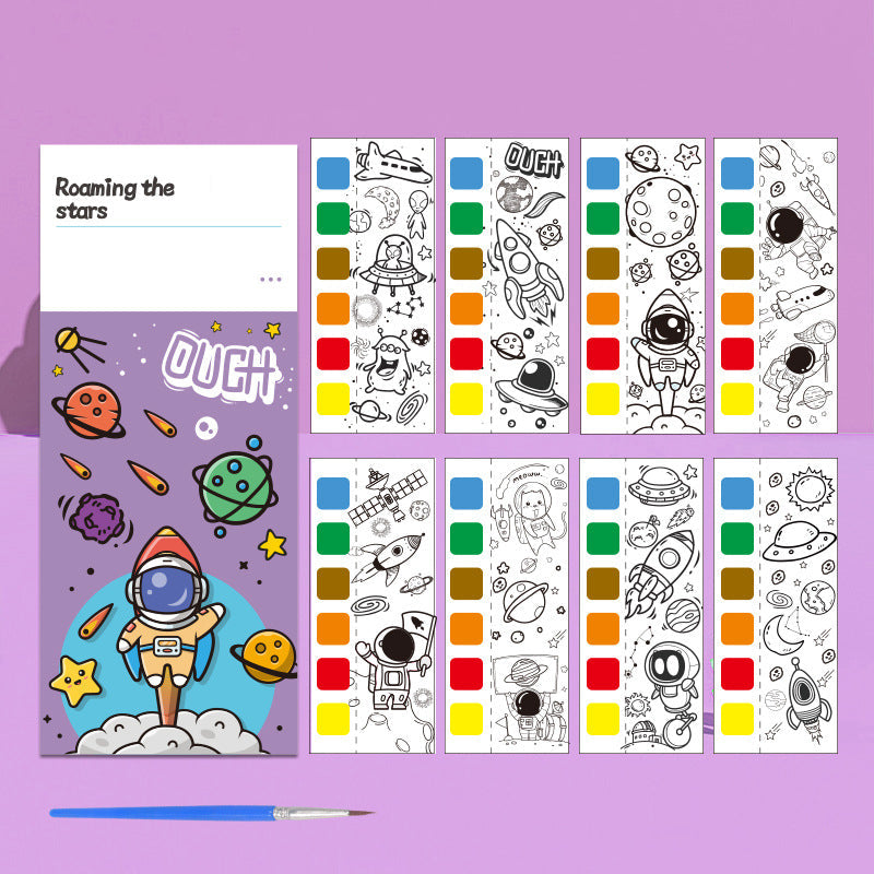 🎅Notes de coloriage aquarelle🎁