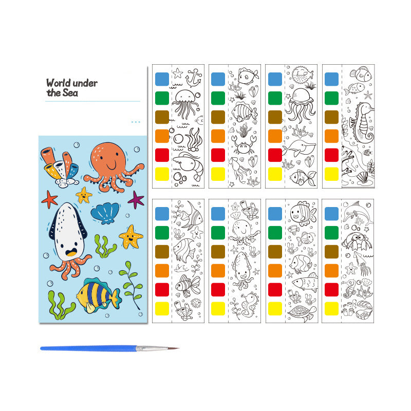 🎅Notes de coloriage aquarelle🎁