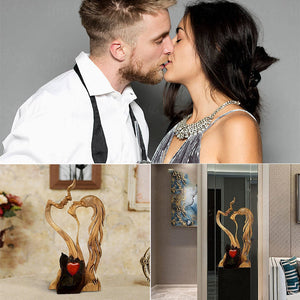Ornements de Décoration en Bois Love Eternal