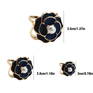 🏵️Boucle d’Écharpe Camélia🏵️
