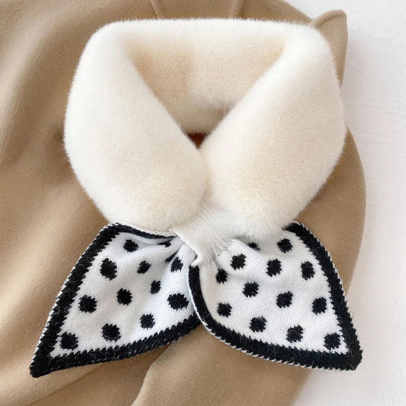 Écharpe en Peluche Épaisse Tout-en-un