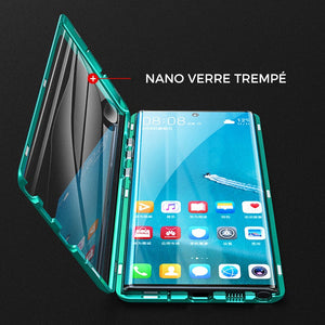 Étui de téléphone double face en verre trempé magnétique Samsung2