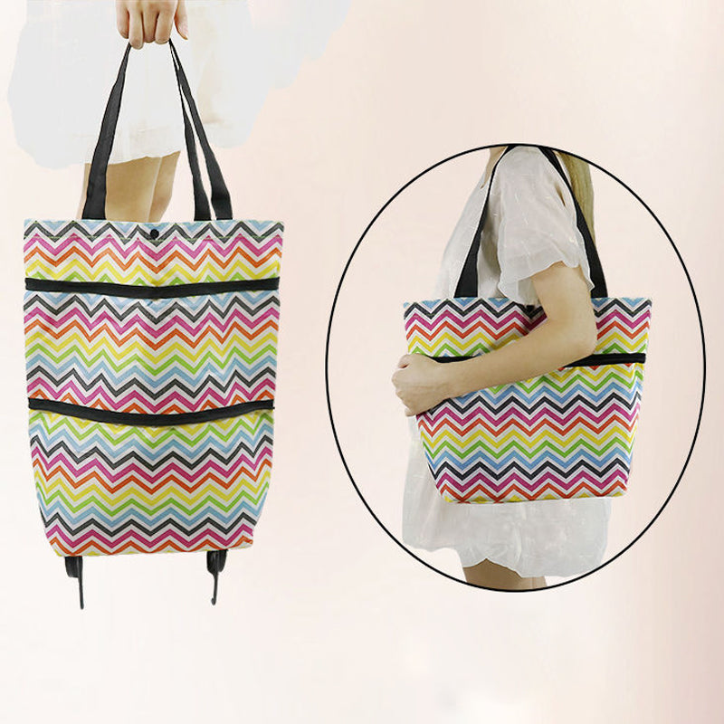 Sac à Provisions Pliant avec Roues