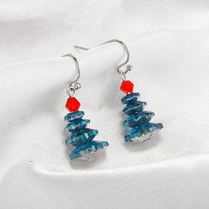 Boucles D'oreilles Sapin de Noël