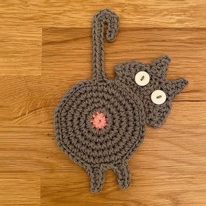 Dessous de Verre en Tricot de Cul de Chat Mignon