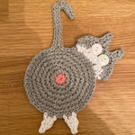 Dessous de Verre en Tricot de Cul de Chat Mignon