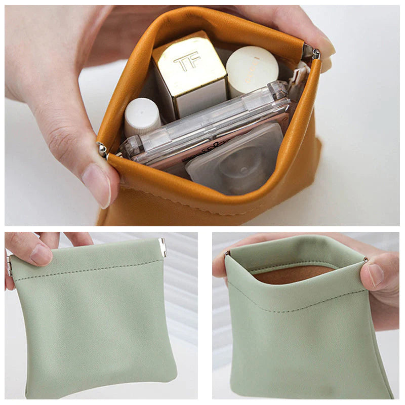 Sac Cosmétique De Poche En Cuir PU