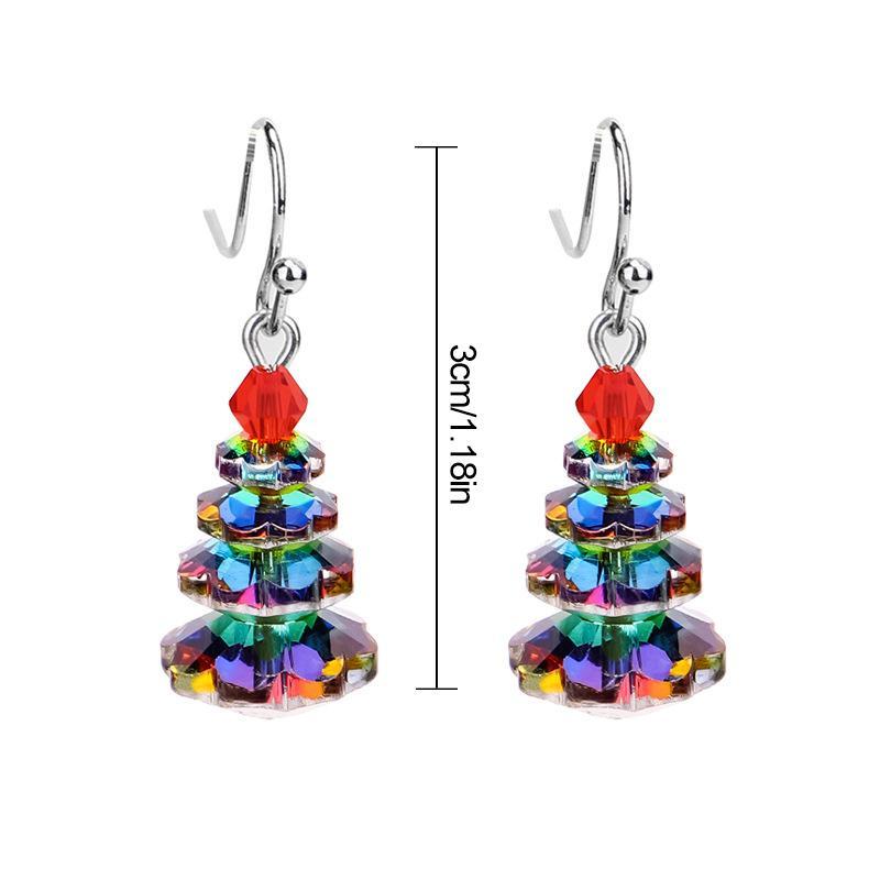 Boucles D'oreilles Sapin de Noël