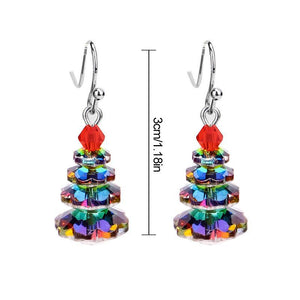 Boucles D'oreilles Sapin de Noël