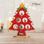 Mini Ensemble d’Arbre de Noël en Bois de Bricolage