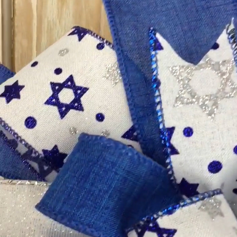 Couronne bleue et blanche