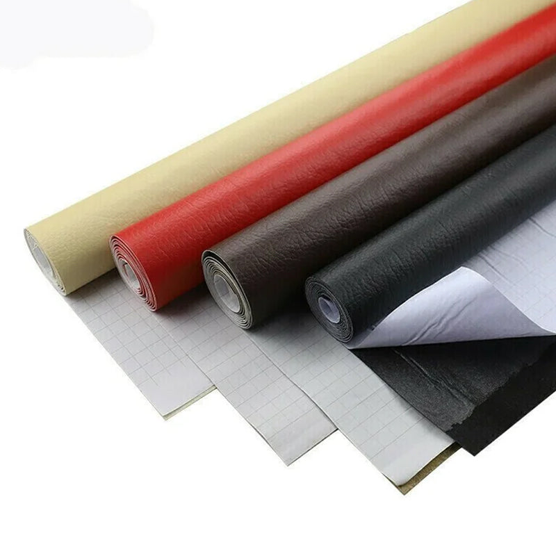 Réparateur de Cuir Auto-adhésif pour Canapé Découpable (50x137cm)