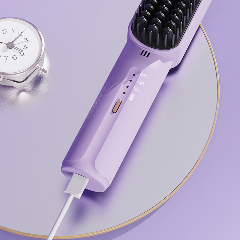 Mini peigne lisseur portatif sans fil