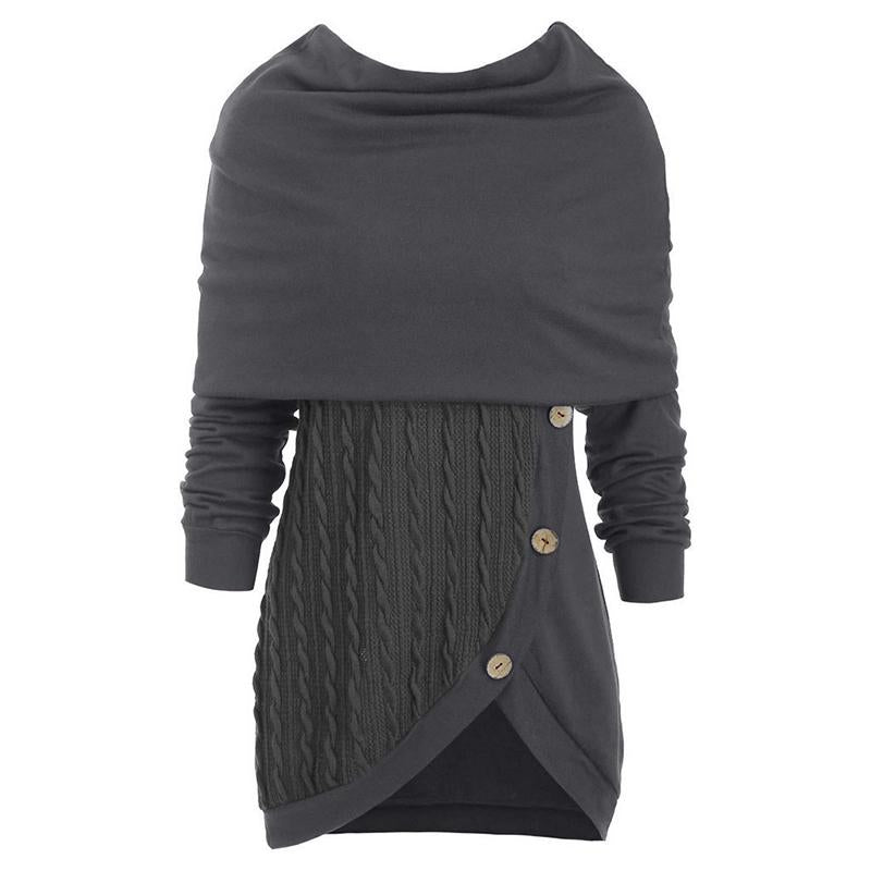 Robe-pull à Capuche Longue Élégante - ciaovie