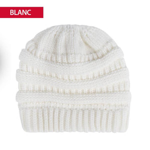 Bonnet en queue de Cheval en Tricot Doux - ciaovie
