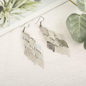 Boucle d'oreille de Feuilles de Toutes Les Couleurs