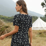 Robe bohème à encolure en V