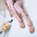 Ciaovie Sandales Plates à Fleurs - ciaovie