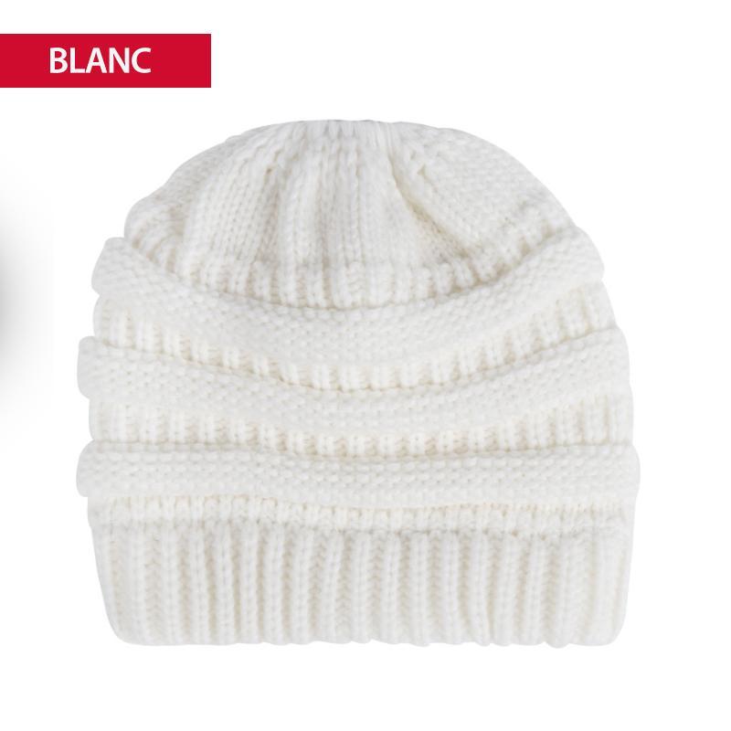 Bonnet en queue de Cheval en Tricot Doux - ciaovie