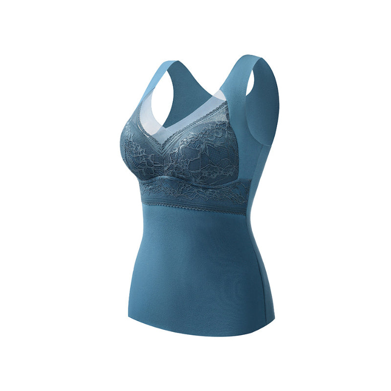 Sous-vêtement thermique à soutien-gorge intégré 2 en 1