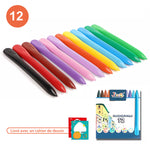 Ensemble de Crayons en Cire Organique pour Enfants (Livré avec un livre de dessin)