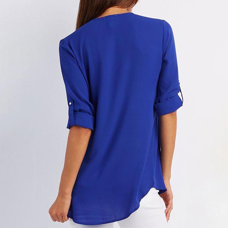 Blouse-Couleur Pure-Clo V - ciaovie