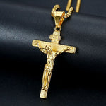 Collier en or avec croix de Jésus de Pâques