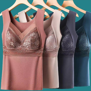 Sous-vêtement thermique à soutien-gorge intégré 2 en 1