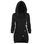 Robe-pull à Capuche Longue Élégante - ciaovie