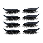 Eyeliner réutilisable et autocollants pour cils (4 paires)