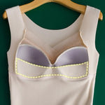 Sous-vêtement thermique à soutien-gorge intégré 2 en 1