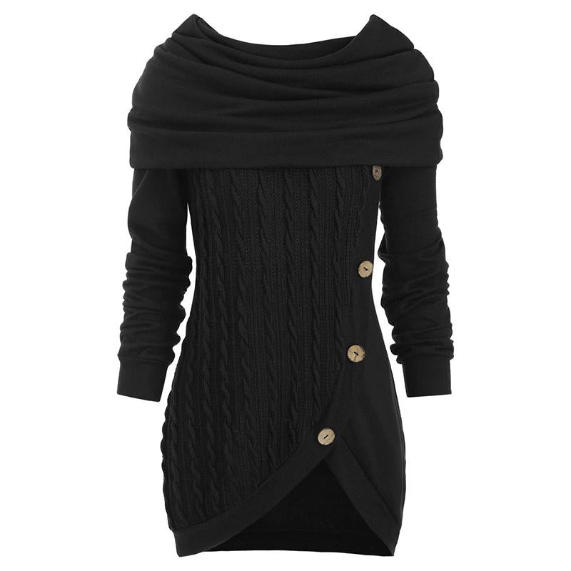 Robe-pull à Capuche Longue Élégante - ciaovie