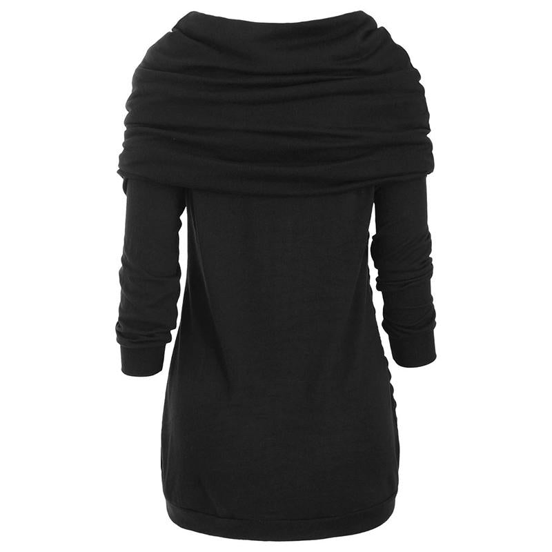 Robe-pull à Capuche Longue Élégante - ciaovie